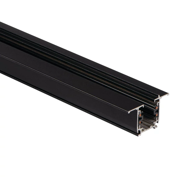 KANLUX TEAR N R-TR 2M-B Süllyesztett sín, vezetősín rendszer tartozék, 2000x58x36mm, IP20, fekete (35801)