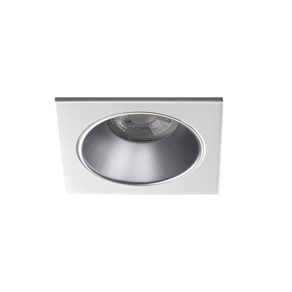 KANLUX GLOZO DSL SR/W Dekorációs keret, Gx5,3/GU10, max 10W, 88x88x48mm, IP20, ezüst / fehér (36213)