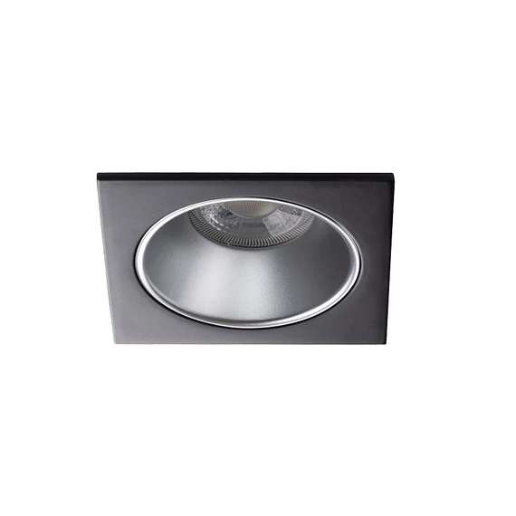 KANLUX GLOZO DSL SR/B Dekorációs keret, Gx5,3/GU10, max 10W, 88x88x48mm, IP20, ezüst / fekete (36217)