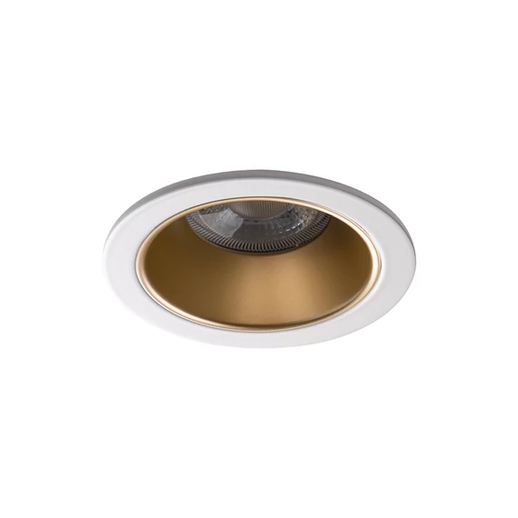 KANLUX GLOZO DSO G/W Dekorációs keret, Gx5,3/GU10, max 10W, Ø89x48mm, IP20, arany / fehér (36220)