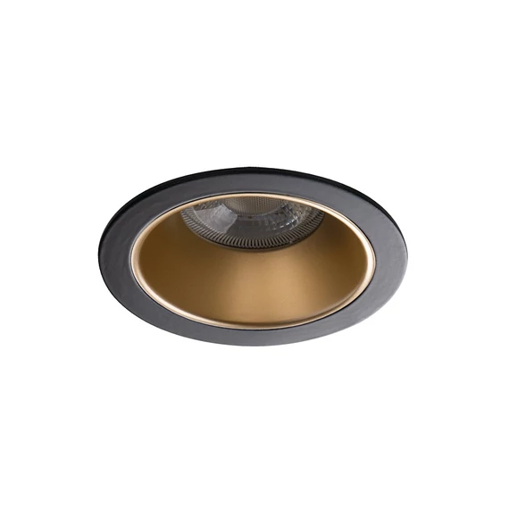 KANLUX GLOZO DSO G/B Dekorációs keret, Gx5,3/GU10, max 10W, Ø89x48mm, IP20, arany / fekete (36224)