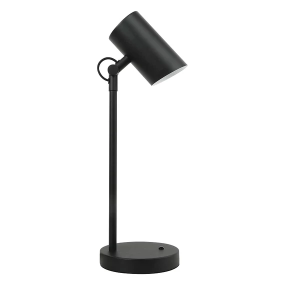 KANLUX AGZAR E14 B Asztali lámpa, E14, max 5W, 160x160mm, fekete (36250)