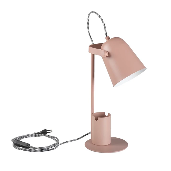 KANLUX RAIBO E27 PK Asztali lámpa, E27, max 5W, 150x140mm, rózsaszín (36285)