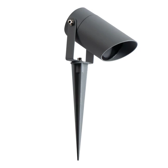 KANLUX GRIBLO 7GR Leszúrható kerti lámpa, cserélhető fényforrású, GU10, max 7W, PAR16 LED, Ø60x350mm, IP65, antracit (36432)