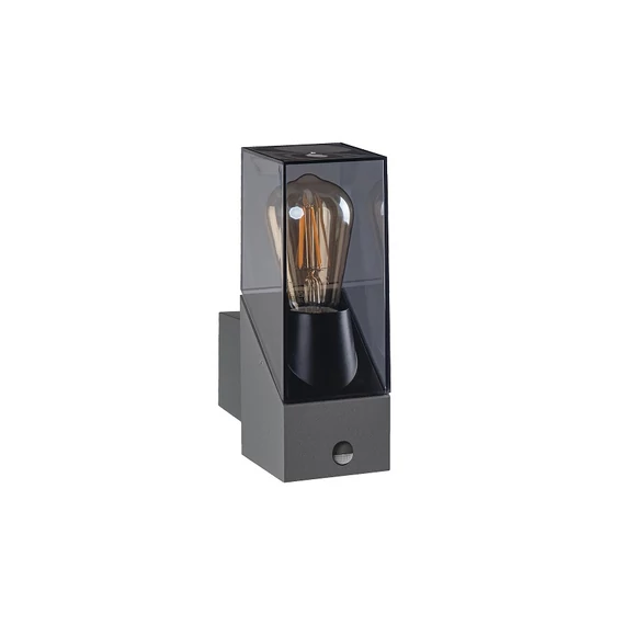 KANLUX LAVEN EL 28 SE-GR Kerti fali lámpatest, cserélhető fényforrású, E27, max 10W, 276x80x148mm, IP44, grafit (36547)
