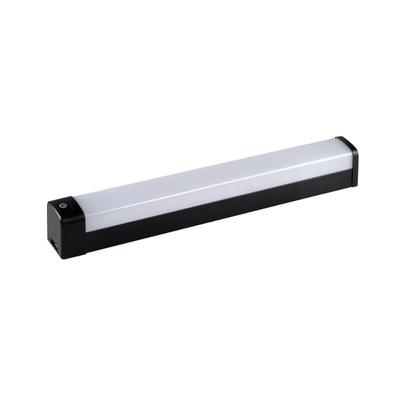 KANLUX AKVO IP44 20W-NW-B S Oldalfali LED lámpatest, 20W, 2300lm, 800x57x70mm, IP44, fekete (kapcsolóval) (36654)