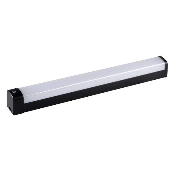 KANLUX AKVO IP44 23W-NW-B S Oldalfali LED lámpatest, 23W, 2750lm, 1000x57x70mm, IP44, fekete (kapcsolóval) (36657)