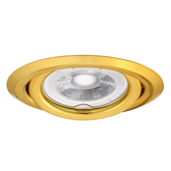 KANLUX ARGUS II CT-2115-G Dekorációs keret, Gx5,3/GU10, max 10W, Ø97x24mm, IP20, arany (37161)
