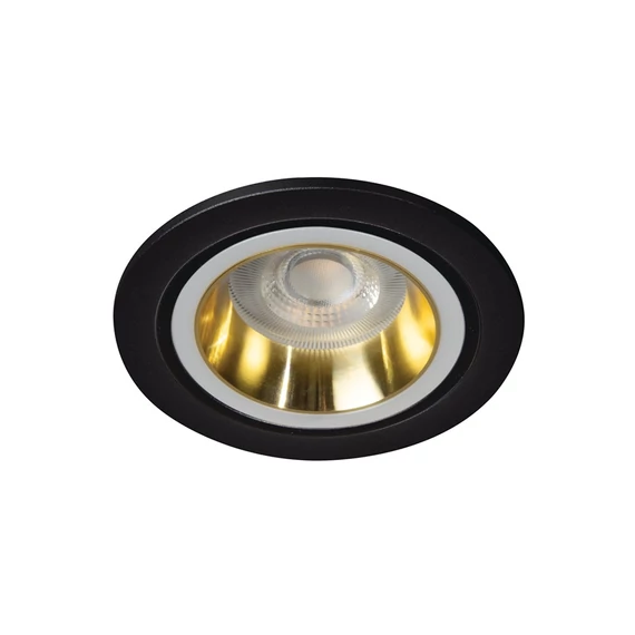 KANLUX FELINE DSO G/B Dekorációs keret, Gx5,3/GU10, max 10W, Ø90x25mm, IP20, arany / fekete (37251)