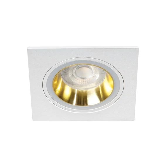 KANLUX FELINE DSL G/W Dekorációs keret, Gx5,3/GU10, max 10W, 92xx92x25mm, IP20, arany / fehér (37261)