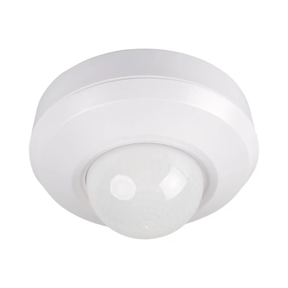 KANLUX SENTO-O-WT-W PIR Mozgásérzékelő, 3xPIR, 360°-os jelenlétérzékelős, Ø111mm, IP44/20, fehér (37366)