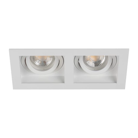 KANLUX ARET 2xDTL W/W Dekorációs keret, Gx5,3/GU10, 2 x max 10W, 185x100x40mm, IP20, fehér (38367)