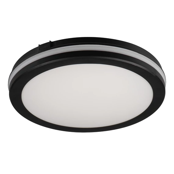 KANLUX BENO ECO 40W CCT O B Mennyezeti LED lámpa, 40W, 3000/4000/6500K, 3800 (WW) / 4050 (NW) / 3900 (CW) lm, Ø400x55mm, IP65, fekete (38387)