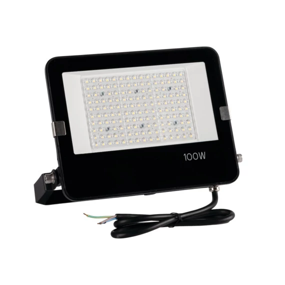 KANLUX FL AGOR/A PRO 100W NW LED-es reflektor, aszimmetrikus, 100W, 4000K, 13500lm, 253x291x78mm, IP65, fekete (38423)