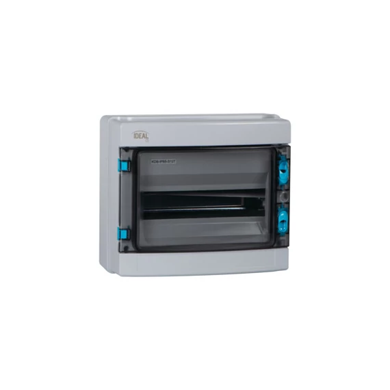 KANLUX KDB-IP65-S12T Falon kívüli elosztódoboz, 12P, 1500V AC; 1500V DC, 260x140x300mm, szürke (38452)