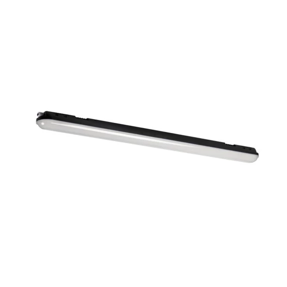 KANLUX MAH MAX 38W12NW RYF B Por- és páramentes LED-lámpatest, 38W, 4000K, 6080lm, 1175x80x70mm, IP65, fekete (38469)