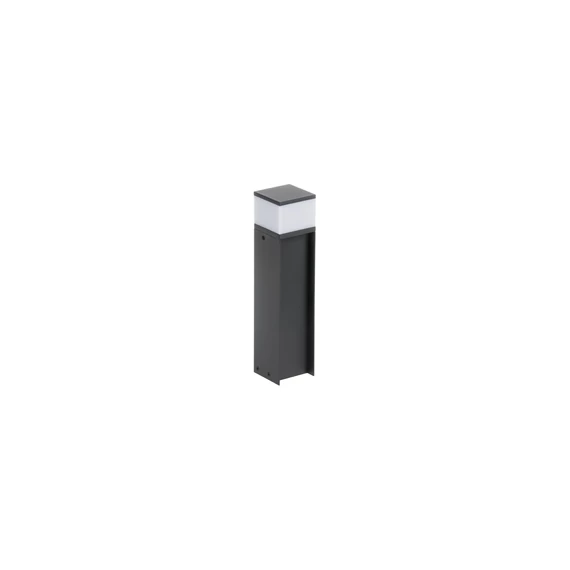 KANLUX DASTEN 30 B Cserélhető fényforrású kerti állólámpa, G9, max 11W, 300x70x70mm, IP44, antracit (38762)