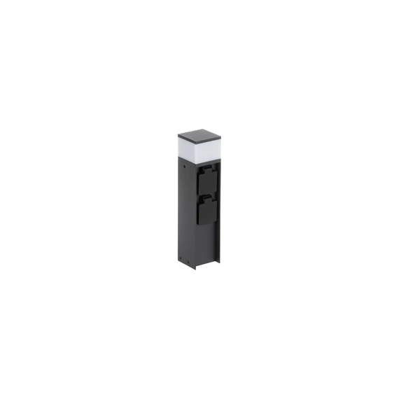 KANLUX DASTEN 30 S SO B Cserélhető fényforrású kerti állólámpa, G9, max 11W, 300x70x70mm, IP44, antracit (38769)