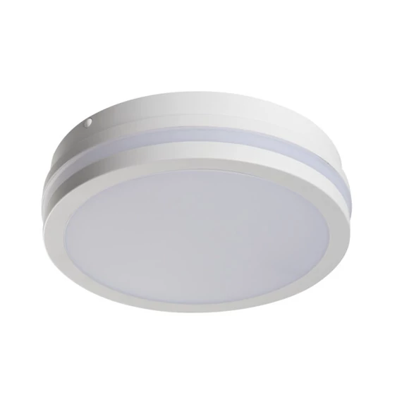 KANLUX BENO 12-18W CCT-O-SEW Mennyezeti LED lámpa, mikroh.mozgásé., 12/18W, 3000/3500/4000K, max 1920 / 2080 / 2060lm, Ø220x57mm, IP65, fehér (38777)