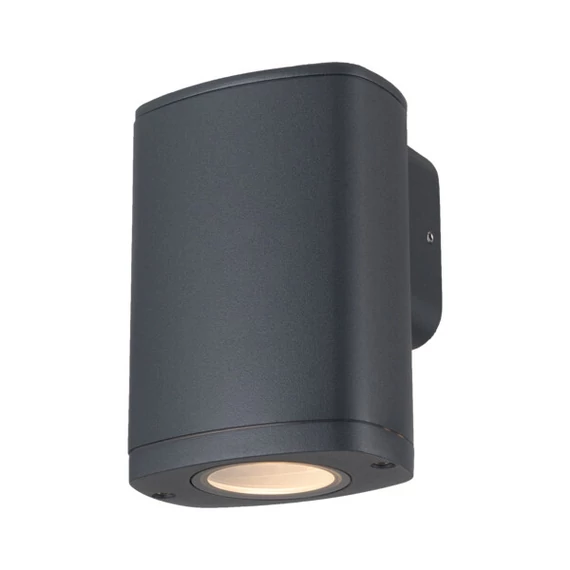 KANLUX ZEVI EL 1GU10 G Homlokzati lámpatest, GU10, max 10W, PAR16, 140x100x100mm, IP54, szürke (38881)