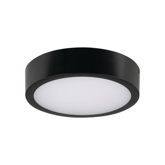 KANLUX DABER 8-13W CCT B Mennyezeti LED lámpa, 8/13W, 3000/3500/4000K, max 1420 / 1430 / 1490lm, Ø251x59mm, IP66, fekete (39022)
