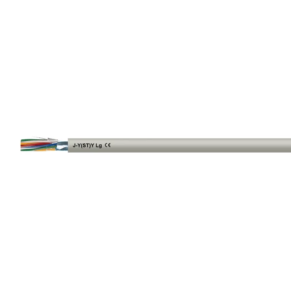 J-Y(St)Y 3 x 2 x 0,8mm2 (300V) PVC szig. tömör réz, árnyékolt, telekommunikációs kábel, szürke (KB100128888)