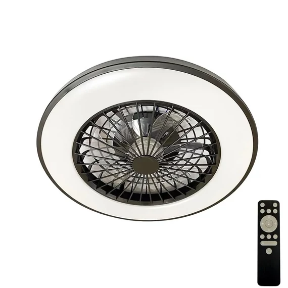 NEDES Dizájn lámpa, LED mennyezeti lámpa OPAL + mennyezeti ventilátor + távvezérlő 48W - LCL6341