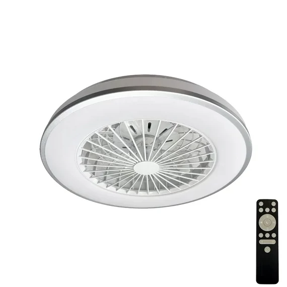 NEDES Dizájn lámpa, LED mennyezeti lámpa OPAL + mennyezeti ventilátor + távvezérlő 48W - LCL6343
