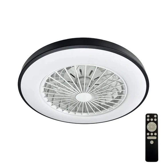 NEDES Dizájn lámpa, LED mennyezeti lámpa OPAL + mennyezeti ventilátor + távvezérlő 48W - LCL6345