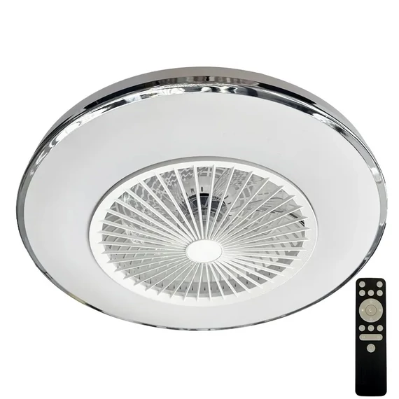 NEDES Dizájn lámpa, LED mennyezeti lámpa + mennyezeti ventilátor + távvezérlő 72W - LCL6352