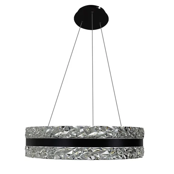 NEDES Dizájn lámpa, LED luxusos függesztett kristálycsillár + távvezérlő 80W - TA2303/B