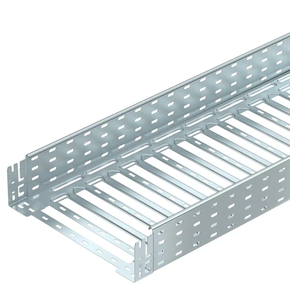 OBO Bettermann MKSM 140 FS MKSM kábeltálca perforált, gyorsösszekötővel 110x400x3050 szalaghorganyzott, DIN EN 10346 (6059164)