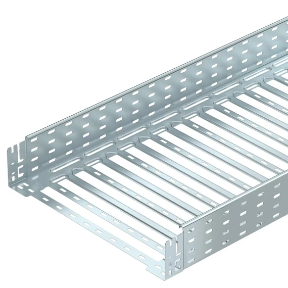 OBO Bettermann MKSM 150 FS MKSM kábeltálca perforált, gyorsösszekötővel 110x500x3050 szalaghorganyzott, DIN EN 10346 (6059166)