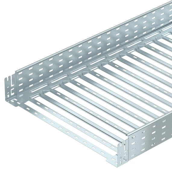 OBO Bettermann MKSM 160 FS MKSM kábeltálca perforált, gyorsösszekötővel 110x600x3050 szalaghorganyzott, DIN EN 10346 (6059168)
