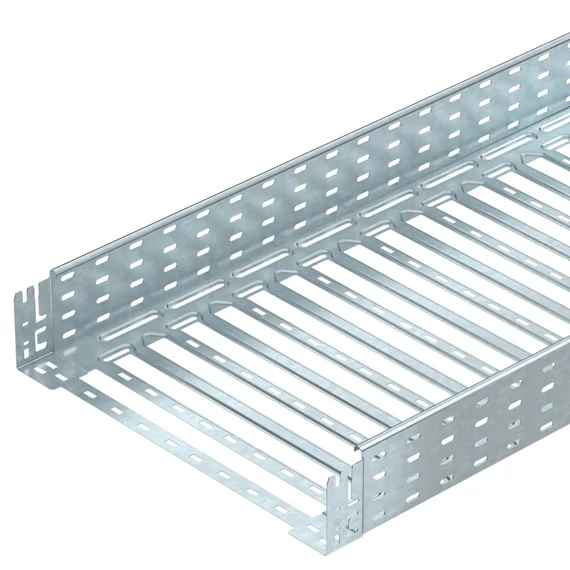 OBO Bettermann MKSM 150 FT MKSM kábeltálca perforált, gyorsösszekötővel 110x500x3050 merítetten tűzihorganyzott, DIN EN ISO 1461 (6059183)