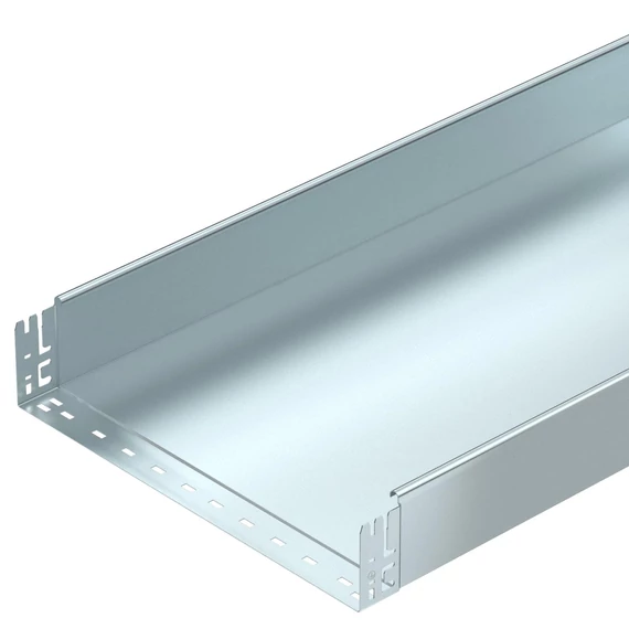 OBO Bettermann MKSMU 150 FS MKSMU kábeltálca perf. nélkül gyorsösszekötővel 110x500x3050 szalaghorganyzott, DIN EN 10346 (6059392)