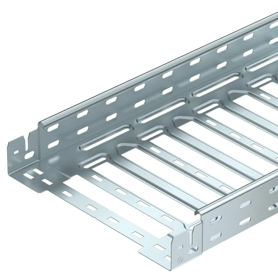 OBO Bettermann SKSM 610 FT SKSM Kábeltálca gyorsösszekötővel, perforált 60x100x3050 merítetten tűzihorganyzott, DIN EN ISO 1461 (6059473)