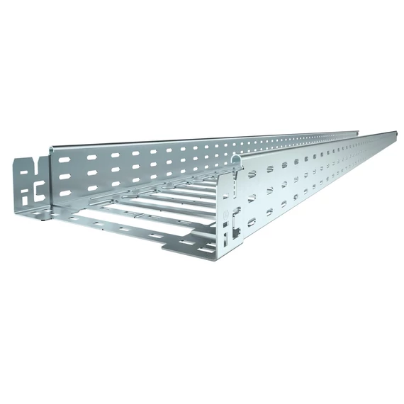 OBO Bettermann SKSM 860 FS SKSM Kábeltálca gyorsösszekötővel, perforált 85x600x3050 szalaghorganyzott, DIN EN 10346 (6059542)