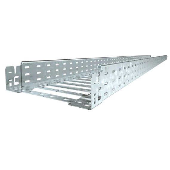 OBO Bettermann SKSM 840 FT SKSM Kábeltálca gyorsösszekötővel, perforált 85x400x3050 merítetten tűzihorganyzott, DIN EN ISO 1461 (6059557)