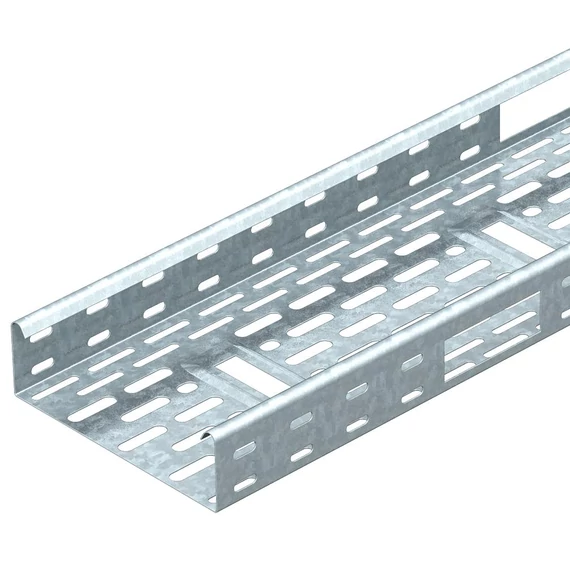 OBO Bettermann IKS 610 FS kábeltálca IKS oldalsó kivezetéssel 60x100x3000 szalaghorganyzott, DIN EN 10346 (6087116)