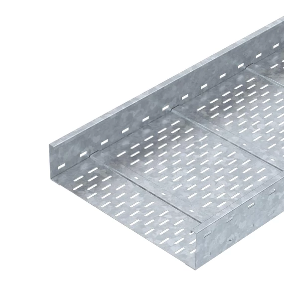 OBO Bettermann WKSG 150 FT nagyfesztávú kábeltálca perforált, fenékbordával 110x500x6000 merítetten tűzihorganyzott, DIN EN ISO 1461 (6098153)