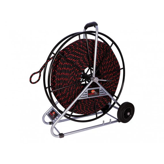 RUNPOTEC PE behúzókötél acél csévélődobbal, D=12 mm, 150m (101200)
