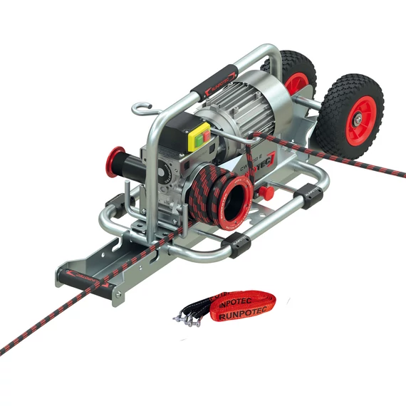 RUNPOTEC Elektromos kábelbehúzó csörlő, horganyzott acél, CW800 E, trolival (101380)