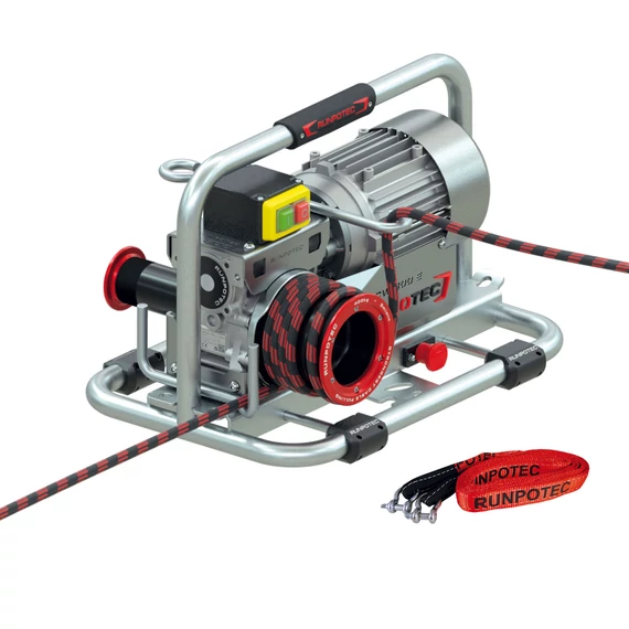 RUNPOTEC Elektromos kábelbehúzó csörlő, horganyzott acél, CW800 E (101480)
