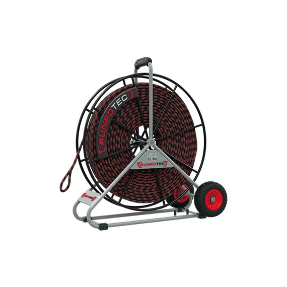 RUNPOTEC PE behúzókötél acél csévélődobbal, D=10 mm, 200m (101680)