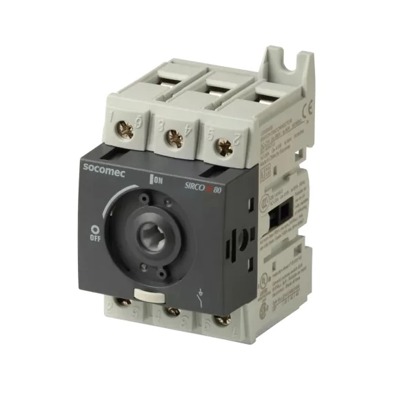 SOCOMEC SIRCO szakaszoló (terheléskapcsoló) M2 méret 3X80A (hajtás nélkül) 415..690 VAC / 110..440 VDC (22003008)