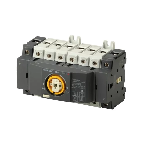 SOCOMEC SIRCO átkapcsoló M2 méret 4X80A (mechanikus átkapcsoló I-0-II, hajtás nélkül) (22304008)