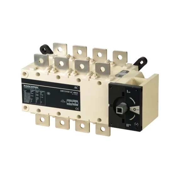 SOCOMEC SIRCOVER 4X400A F (mechanikus átkapcsoló I-0-II, hajtás nélkül) (41AC4040)
