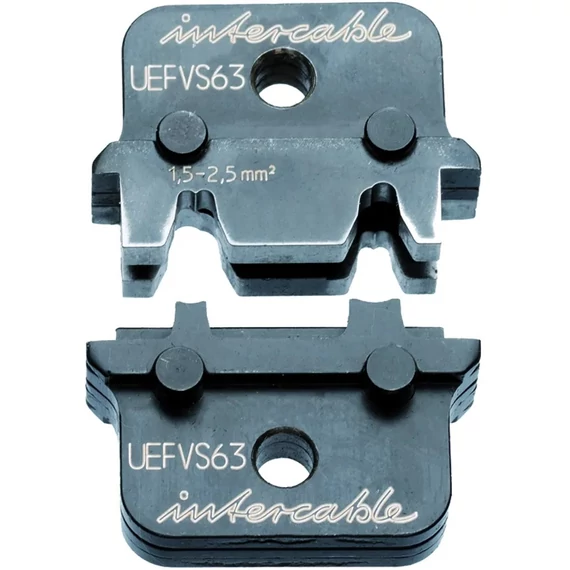 INTERCABLE Présbélyeg, 90° nyitott szárú sarukhoz, 6,3mm (UEFVS63)