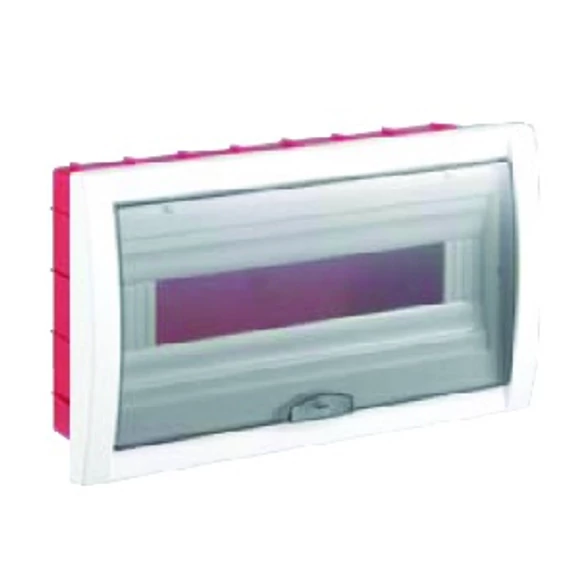 VIKO (by Panasonic) Süllyesztett lakáselosztó 18 modulos, IP20, füstszínű ajtóval, PE/N sínekkel (90916018)